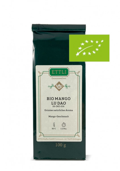 Bio Mango Lu Dao 100g -Grüntee natürliches Aroma- DE-ÖKO-006
