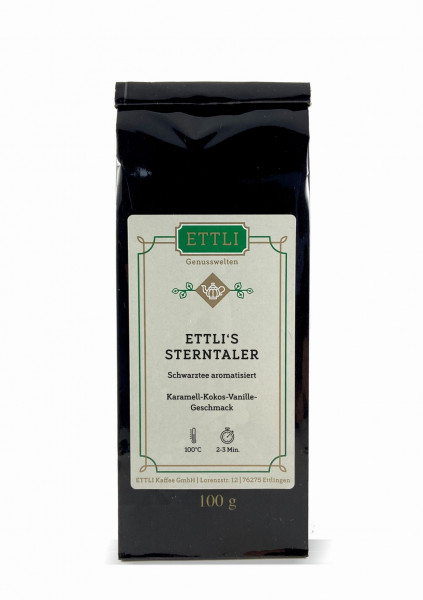 ETTLI&#039;s Sterntaler 100g -Schwarztee aromatisiert-