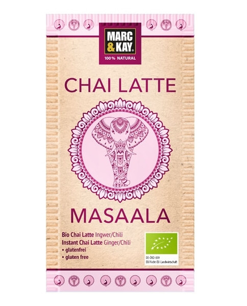Bio Chai Latte &quot;Masaala&quot; 25g Tüte Ingwer/Chili - Geschmack -DE-ÖKO-039-